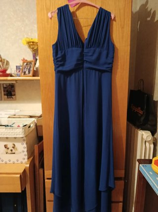 Abito lungo elegante blu