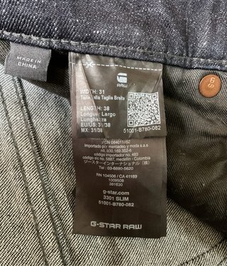 Pantalón vaquero de hombre de G-Star Raw (W31)