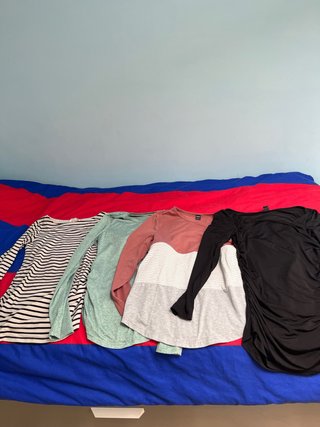 Lote 4 Camisetas Premamá Talla S