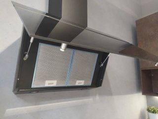 Campana Elica Cristal Negro