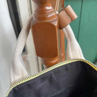 Bolso de lona Parfois amarillo y marrón