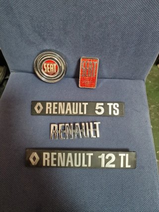 Anagramas Coche Metal Seat y Renault