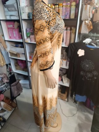 Caftán estampado animal print talla XL