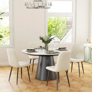 Set di 4 sedie da pranzo, sedie da cucina imbottit