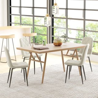 Set di 4 sedie da pranzo, sedie da cucina imbottit