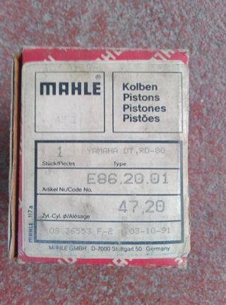 Pistón Mahle Yamaha DT/RD  80cc