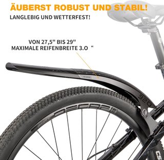 Guardabarros Trasero GEWAGE MTB 24-29