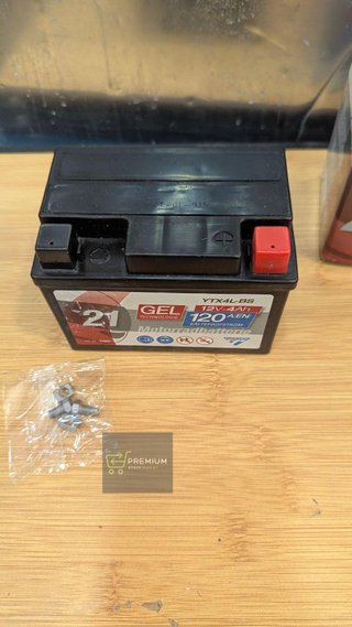 CARTEC YTX4L-BS - Batería para motocicleta 4 Ah