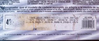 Cadenas Nieve 4x4 Autocaravanas Furgones