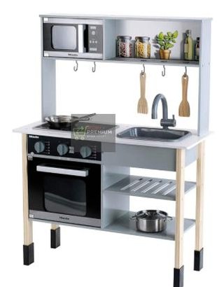 Theo Klein 7199 Cocina Miele, Cocina Blanca de Madera