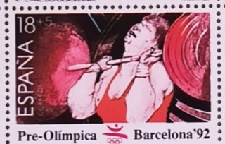 Minipliego Sellos España Pre-Olímpica Barcelona'92