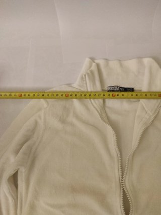 Sudadera de terciopelo blanca