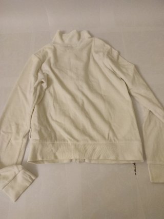 Sudadera de terciopelo blanca