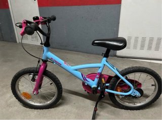 Bicicleta Infantil Btwin Azul y Rosa