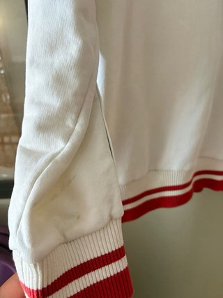 Sudadera Gucci Original Blanca Rayas Verdes