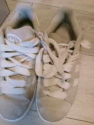 Zapatillas Adidas Campus Beige/Blanco