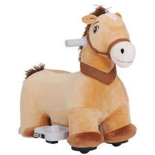 Cavallo Cavalcabile Elettrico 6V Bambini Marrone