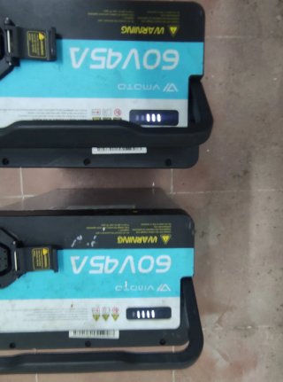 2 Baterías Super Soco 60V 45Ah + Cargador