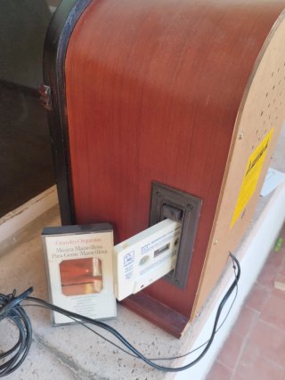 Radio Vintage Madera Cassette