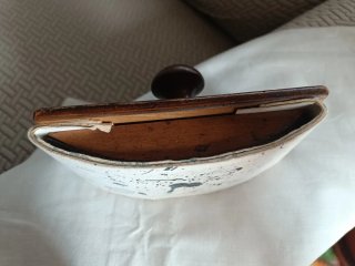 Tampón secante antiguo madera maciza