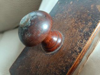 Tampón secante antiguo madera maciza