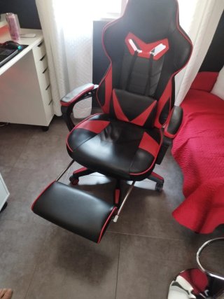 Silla Gaming Negra y Roja