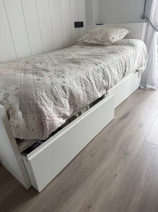 Cama con 2 cajones y colchón incluido