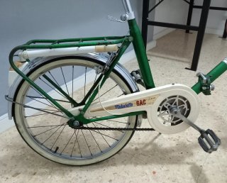 Bicicleta GAC plegable verde