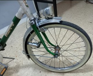 Bicicleta GAC plegable verde