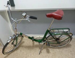 Bicicleta GAC plegable verde