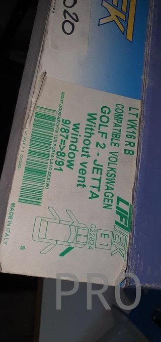 elevalunas volkswagen golf mk2 jetta derecha nueva