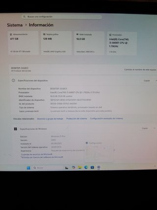 Mini PC HP Prodesk 400 G4 i5 8a 16GB RAM 512GB SSD