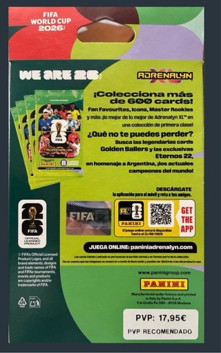Caja Metálica FIFA 2026 Adrenalyn Panini
