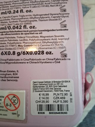Set Regalo Niña Unicornio Claire's (NUEVO)