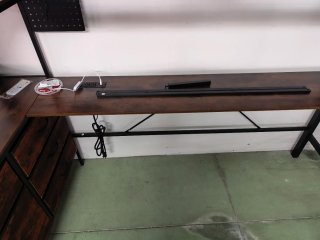 Litera Estantería Negra con Cajonera Marrón