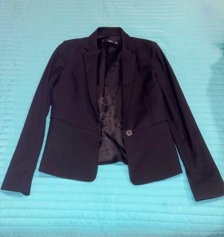 Blazer Negro Mango Talla S