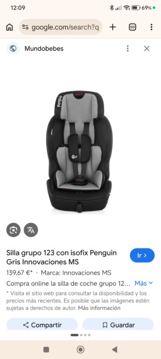 Silla coche Penguin 9-36 kg Isofix