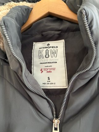 Abrigo Springfield Talla S Gris