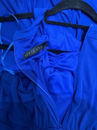 Vestido de gala azul