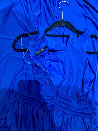 Vestido de gala azul