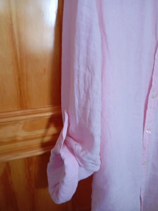 Camisa Lino Hombre Lloyd's Rosa