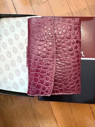 Portafogli Pierre Cardin in pelle Bordeaux