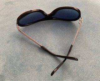 Montura gafas HOGAN retro negras y plateadas.