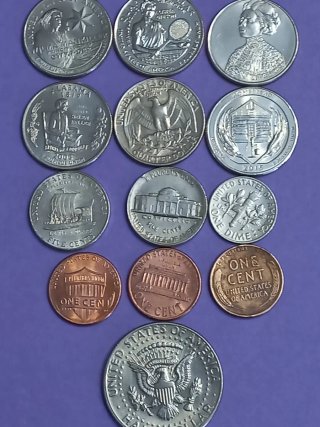 Lote Monedas Est. Unidos.