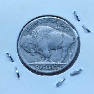 Icónico "nickel" 5 centavos Indian Head 1937