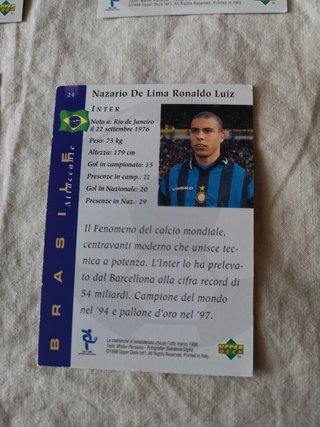 Card Collection Upper Deck 1998