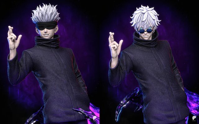 Figura Satoru Gojo 20cm Resina Sin pintar