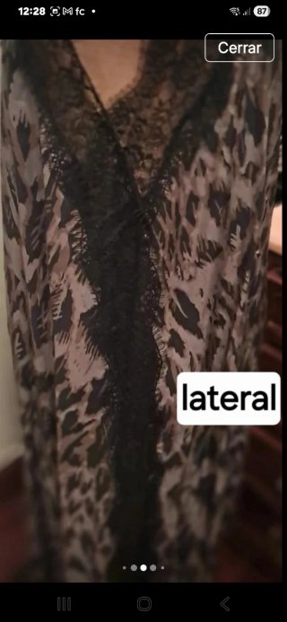 Vestido Bimba y Lola lencero estampado.Talla L amp