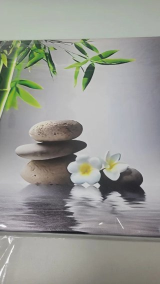 Zen Baño 40x40 cm bastidor de Madera con lienzo