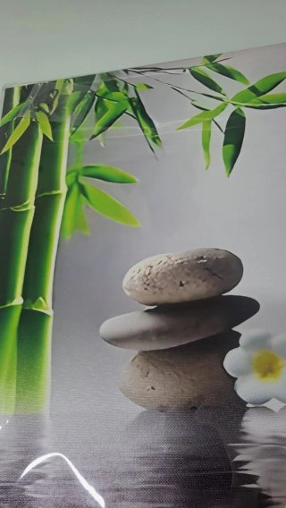 Zen Baño 40x40 cm bastidor de Madera con lienzo